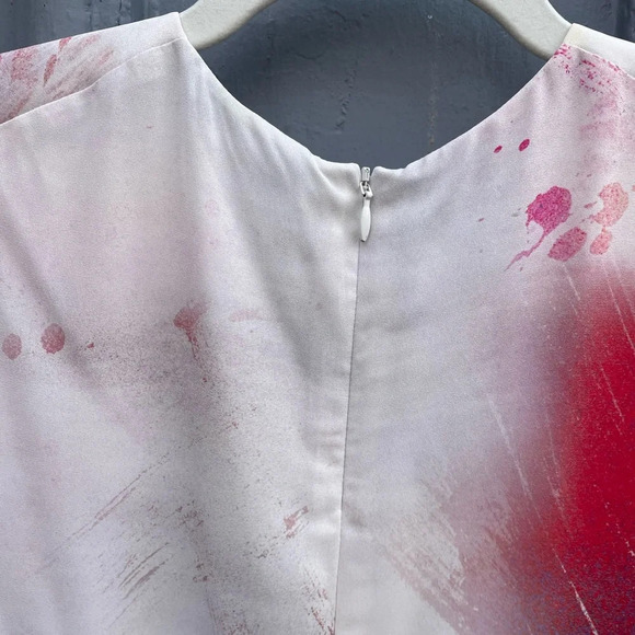 Babaton Hopkins Paint Brush Effect  Sleeveless Blouse, size Small - Picture 10 of 12